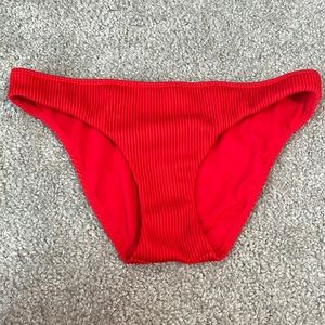 red hollister bikini bottom